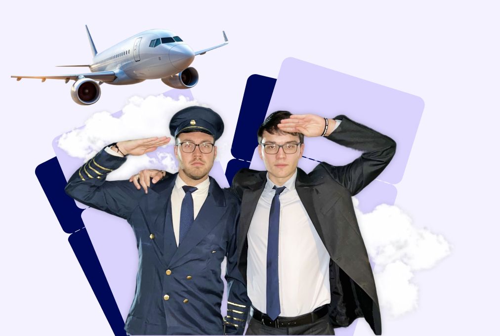 Letadlo a dva piloti
